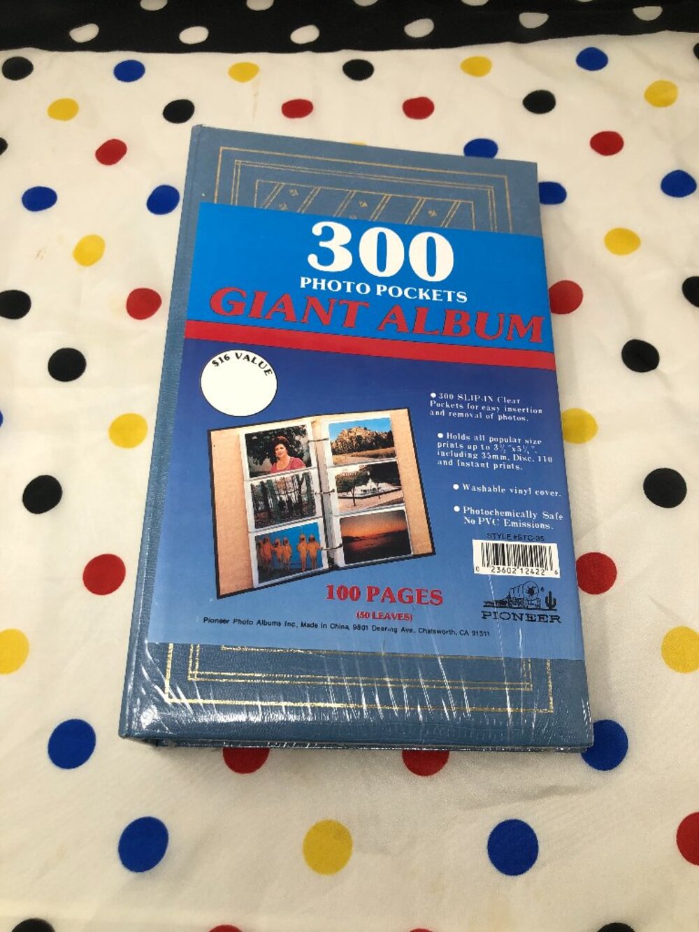 Vintage New Pioneer Photo Giant Album – 300 Pockets